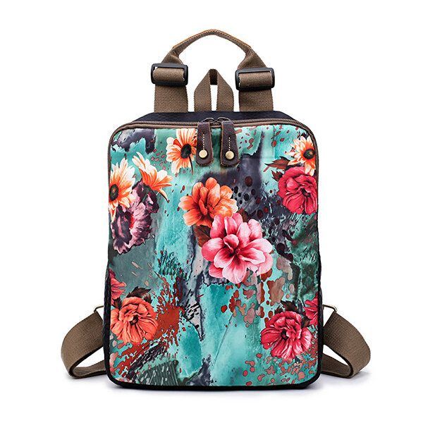 Damen National Flower Handtaschen Multifunktionale Umhängetaschen Rucksack