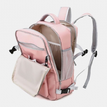 Damen Nylon Multi Pocket Schuhfach Rucksack Multifunktionale Reisetasche Mit Großem Fassungsvermögen