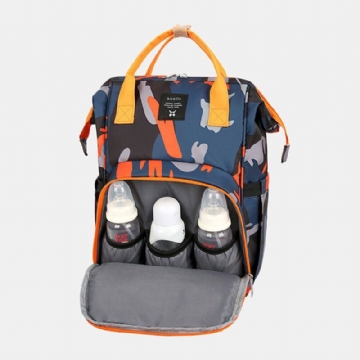 Damen Oxford Camo Multifunktionaler Wasserdichter Rucksack Mit Großem Fassungsvermögen Mommy Bag