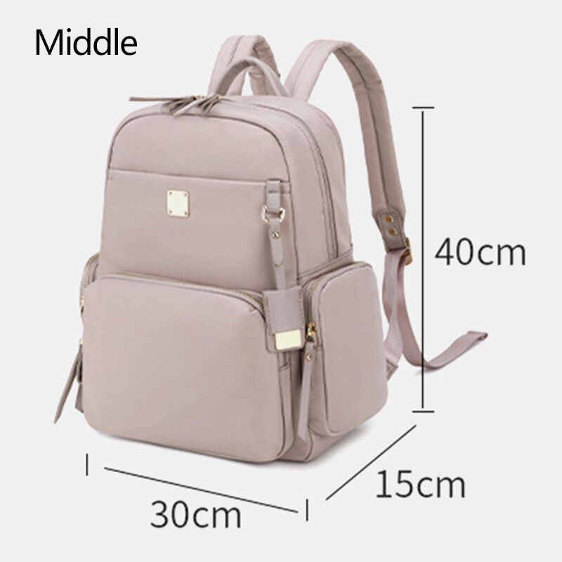 Damen Oxford Rucksack Mit Großer Kapazität Und Mehreren Taschen Lässige 13.3/14 Zoll Laptoptasche