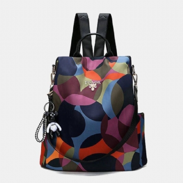 Damen Rucksack Mit Anti Diebstahl Print Aus Nylon