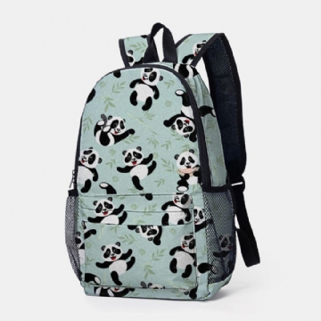 Damen Winter 2022 Wasserdichter Rucksack Aus Nylon Mit Süßem Panda Aufdruck