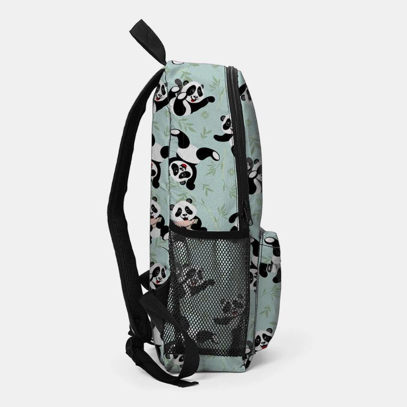 Damen Winter 2022 Wasserdichter Rucksack Aus Nylon Mit Süßem Panda Aufdruck