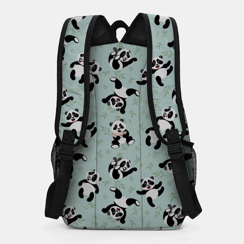 Damen Winter 2022 Wasserdichter Rucksack Aus Nylon Mit Süßem Panda Aufdruck