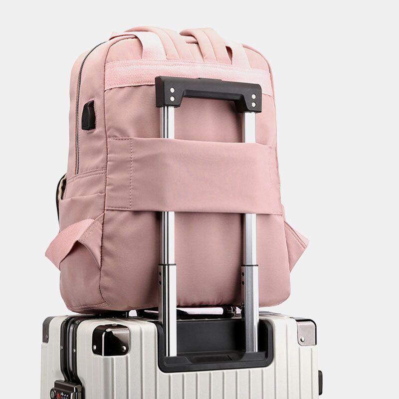 Damenmode Rucksack Mit Großem Fassungsvermögen Und Usb Ladeanschluss