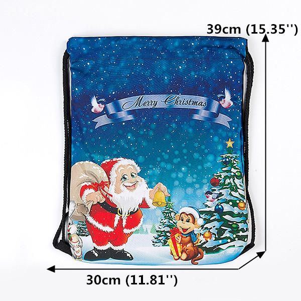 Damen Aufbewahrungsbeutel Rucksack Mit String Weihnachten