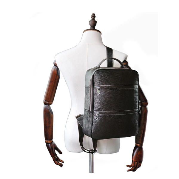 Damen Echtes Leder Art Und Weisenetter Fester Rucksack