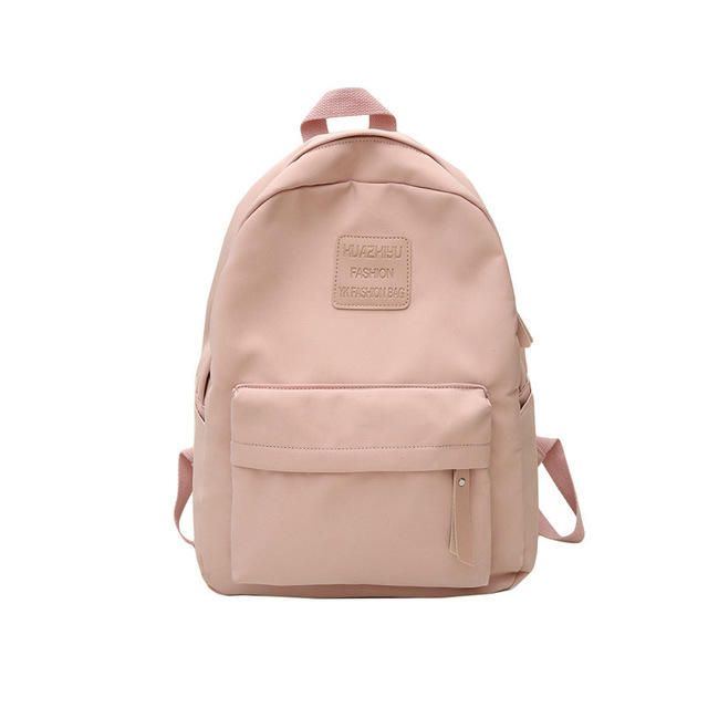 Damen Mädchen Fasihon Einfarbiger Nylon Rucksack