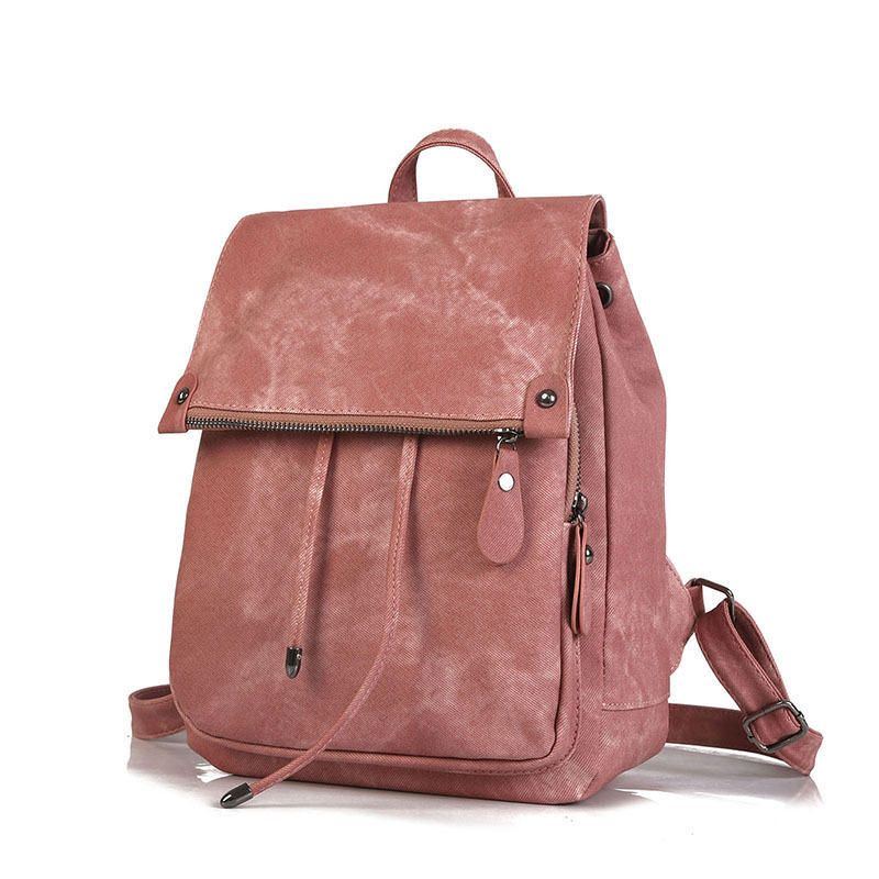 Damen Pu Leder Rucksack Umhängetasche Handtaschen Rucksack