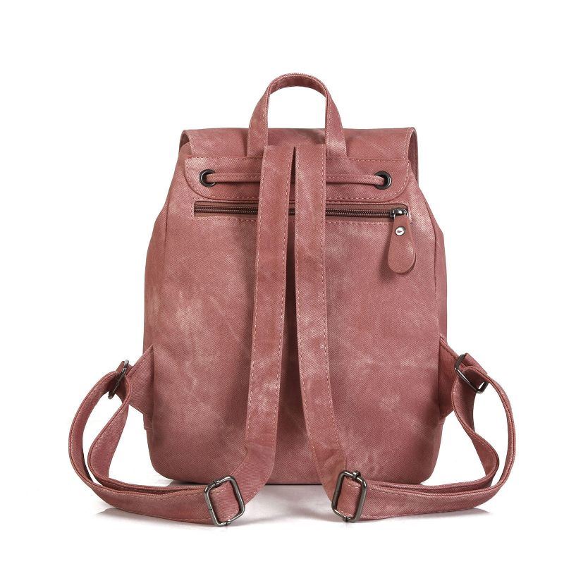 Damen Pu Leder Rucksack Umhängetasche Handtaschen Rucksack