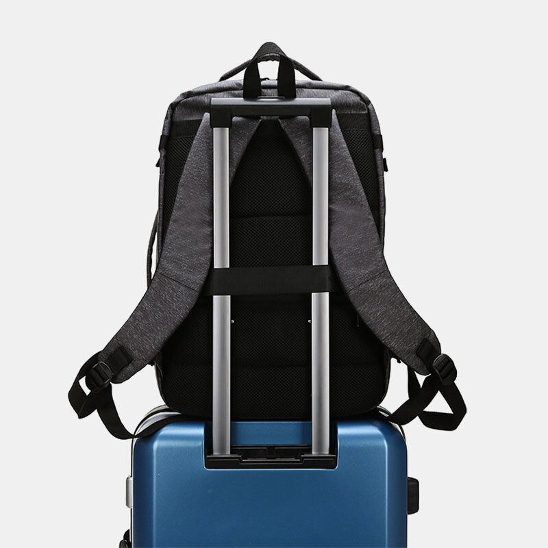 Herren 15.6 Zoll Usb Lade Wasserdichter Business Laptop Rucksack