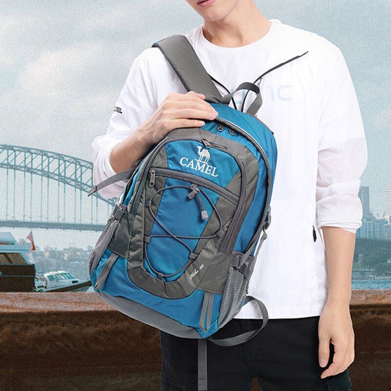 Herren 30 L Polyester Wasserdicht Leicht Große Kapazität Sport Wandern Reiserucksack