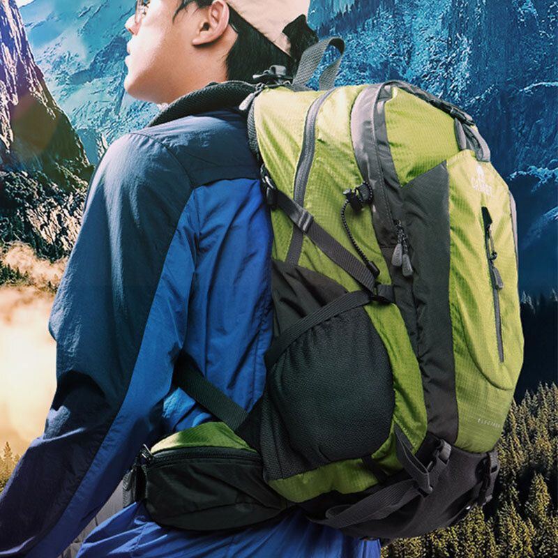 Herren 40 L Polyester Wasserdicht Leicht Große Kapazität Sport Wandern Reiserucksack