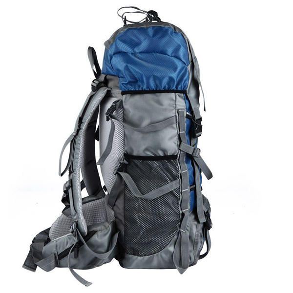 Herren 60l Outdoor Trekking Rucksack Wasserdichte Nylon Reisetasche Campingtasche