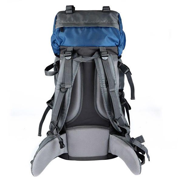 Herren 60l Outdoor Trekking Rucksack Wasserdichte Nylon Reisetasche Campingtasche