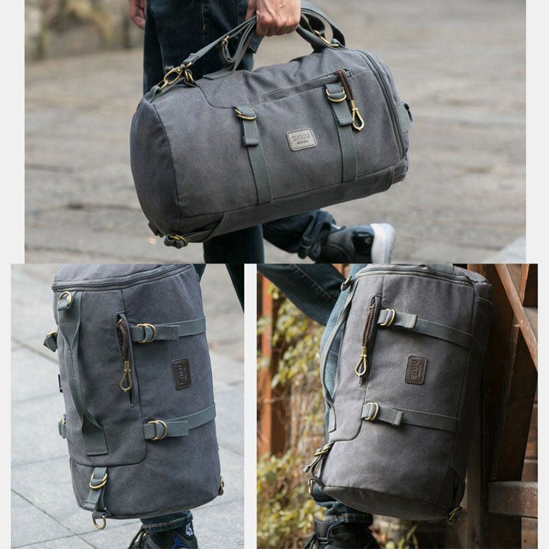 Herren Canvas Reiserucksack Multifunktions Mit Usb Ladefunktion Handtasche Umhängetasche Umhängetasche