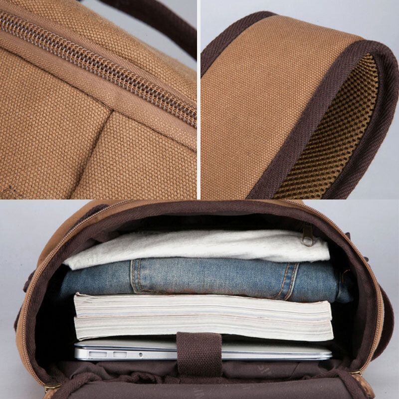 Herren Canvas Reiserucksack Multifunktions Mit Usb Ladefunktion Handtasche Umhängetasche Umhängetasche