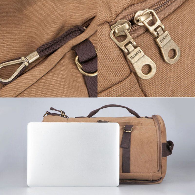 Herren Canvas Reiserucksack Multifunktions Mit Usb Ladefunktion Handtasche Umhängetasche Umhängetasche