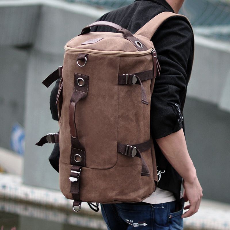 Herren Canvas Reisesport Rucksack Mit Großer Kapazität