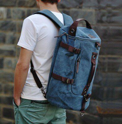 Herren Canvas Reisesport Rucksack Mit Großer Kapazität