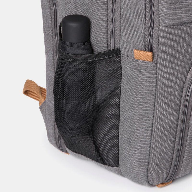 Herren Canvas Super Große Kapazität Multi Fächer Studentenrucksack Casual 17 Laptoptasche Reisetasche