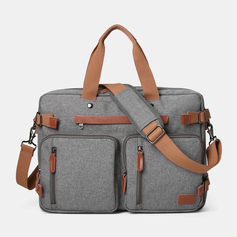 Herren Casual Multicarry Große Kapazität 15.6/17 Zoll Laptoptasche Rucksack Umhängetasche Mit Mehreren Taschen