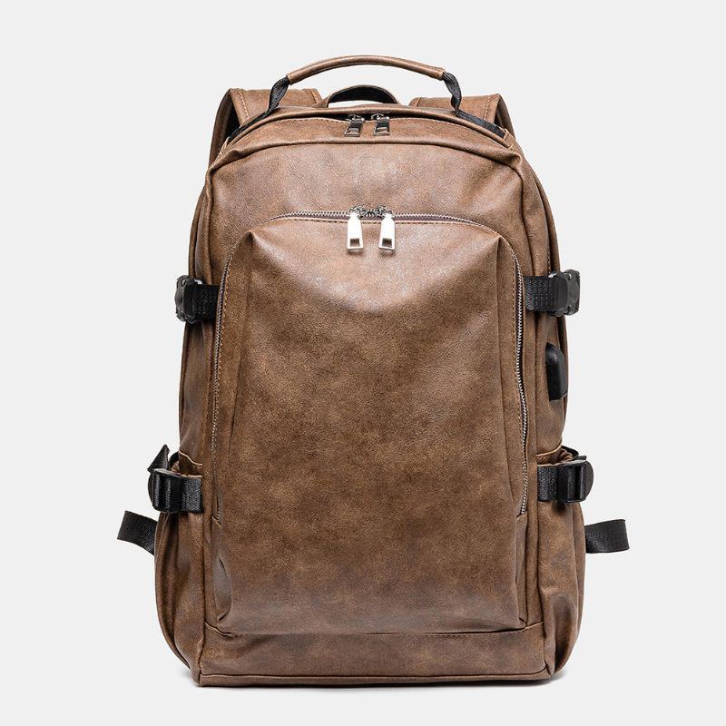 Herren Freizeit Retro Usb Lade Multifunktionsrucksack