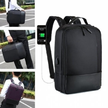 Herren Neu Multifunktionaler Rucksack Umhängetasche Business Bag Mit Usb Ladeanschluss