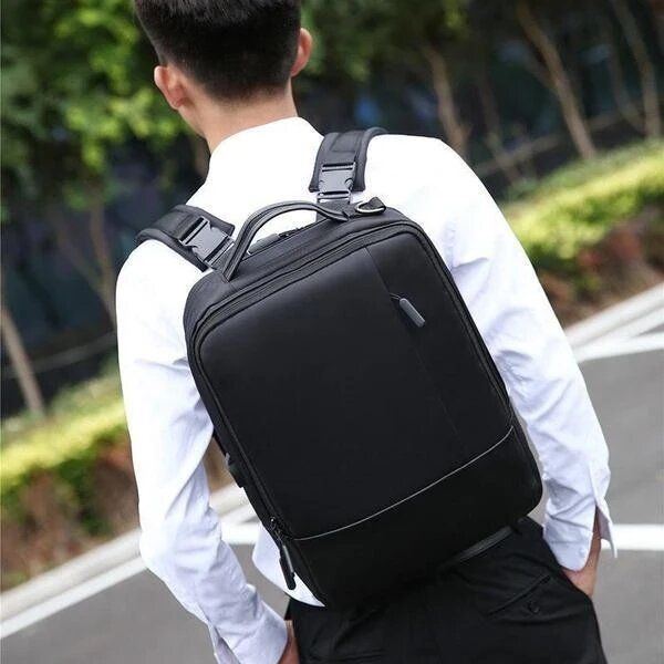 Herren Neu Multifunktionaler Rucksack Umhängetasche Business Bag Mit Usb Ladeanschluss