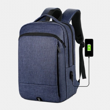 Herren Nylon Große Kapazität 14 Zoll Laptoptasche Mehrlagiger Business Casual Reiserucksack Mit Usb Aufladung