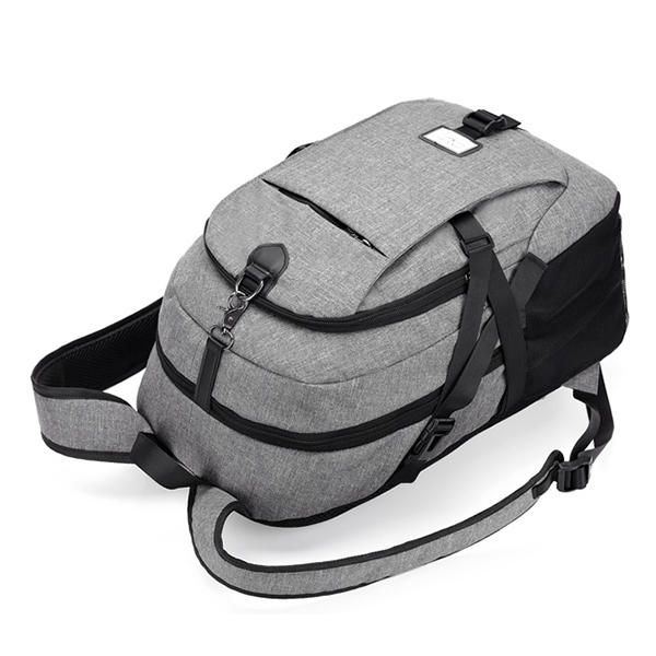 Herren Nylon Laptop Rucksack Mit Großer Kapazität Und Usb Ladeanschluss