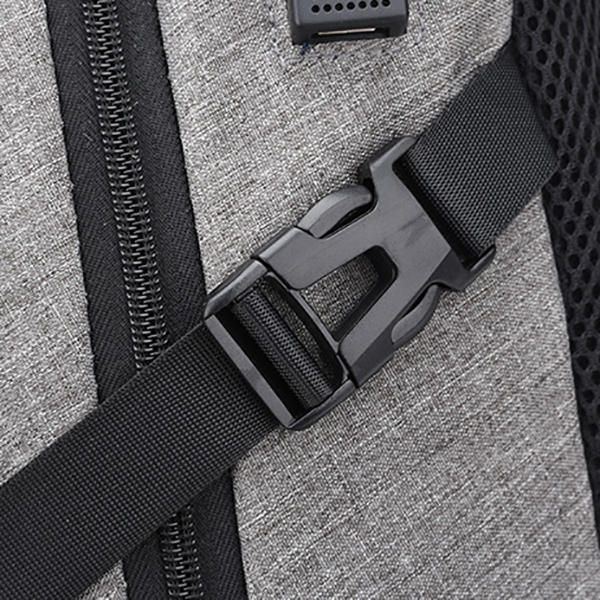 Herren Nylon Laptop Rucksack Mit Großer Kapazität Und Usb Ladeanschluss