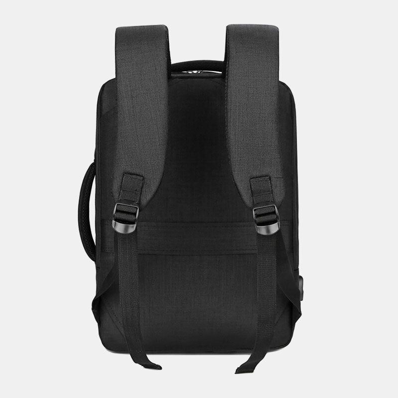 Herren Oxford 15.6 Zoll Laptop Usb Lade Laptop Tasche Rucksack