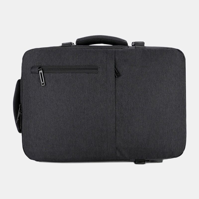 Herren Oxford Erweiterungskapazität Usb Aufladung Multi Pocket Business Laptop Rucksack