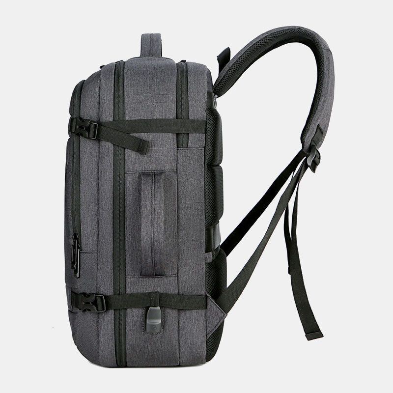 Herren Polyester 15.6 Zoll Usb Aufladung Anti Diebstahl Business Laptop Rucksack