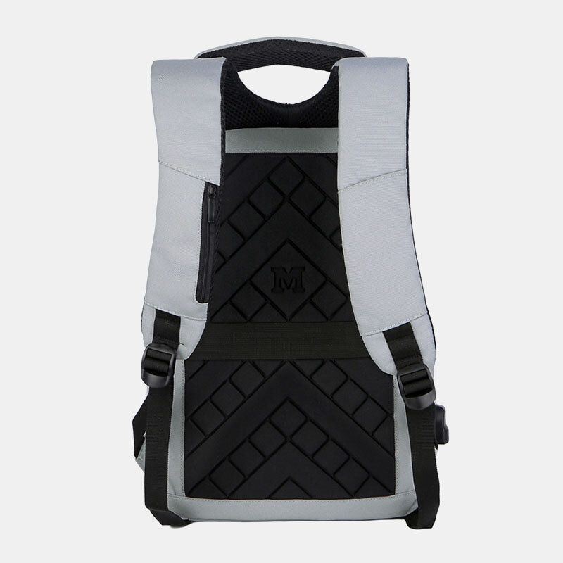 Herren Polyester 15.6 Zoll Wasserdichter Business Laptop Rucksack Mit Usb Aufladung