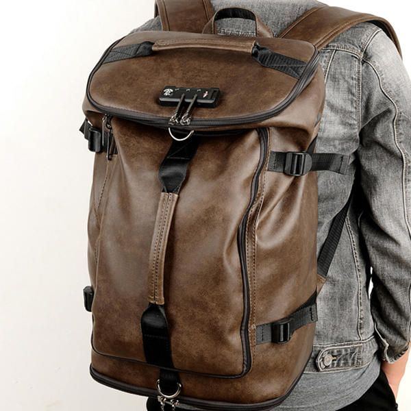 Herren Retro Designer Rucksack Mit Großem Fassungsvermögen