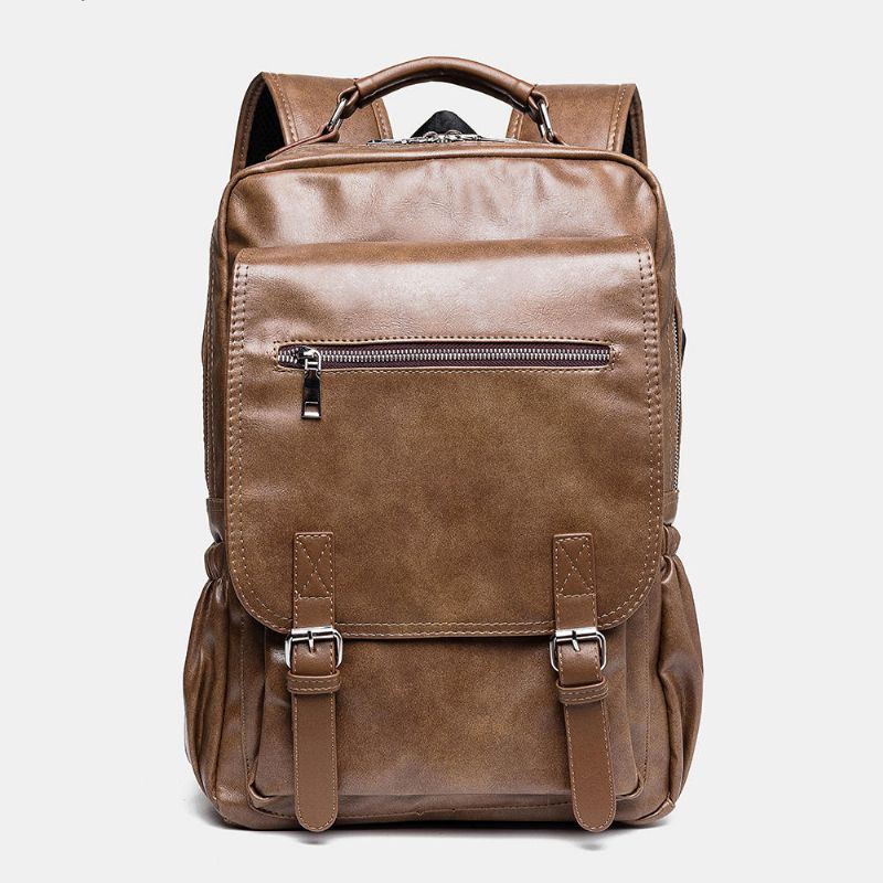 Herren Retro Freizeit Anti Diebstahl Rucksack Mit Großem Fassungsvermögen Und Usb Ladeanschluss