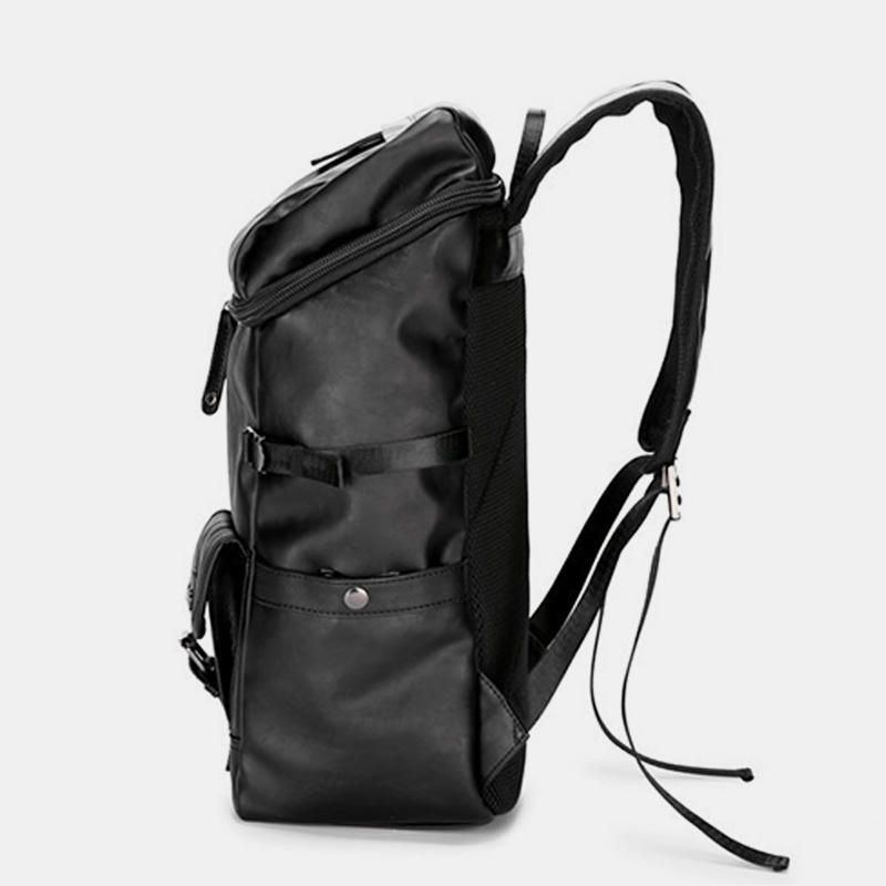 Herren Rucksack Aus Kunstleder Mit Großem Fassungsvermögen Für Outdoor Reisen Schultasche