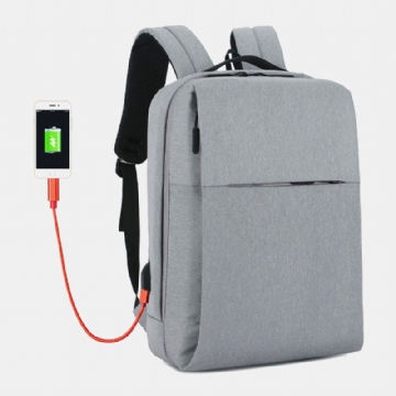 Herren Rucksack Aus Polyester Mit Usb Aufladung Und Großem Fassungsvermögen Für Business Laptops