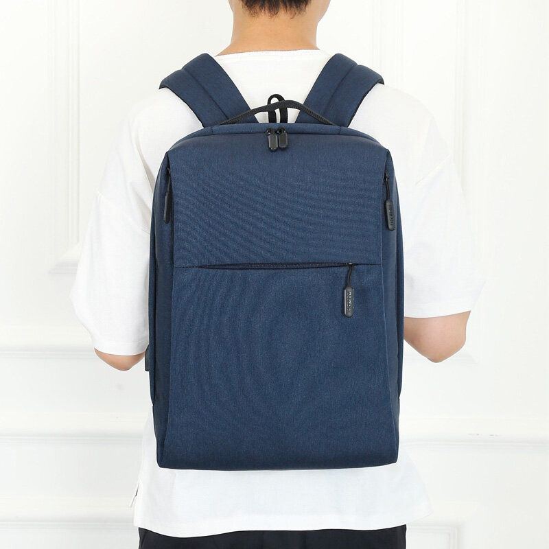 Herren Rucksack Aus Polyester Mit Usb Aufladung Und Großem Fassungsvermögen Für Business Laptops