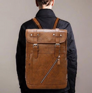 Herren Rucksack Mit Großer Kapazität Solider Lässiger Multifunktions Laptopklappe