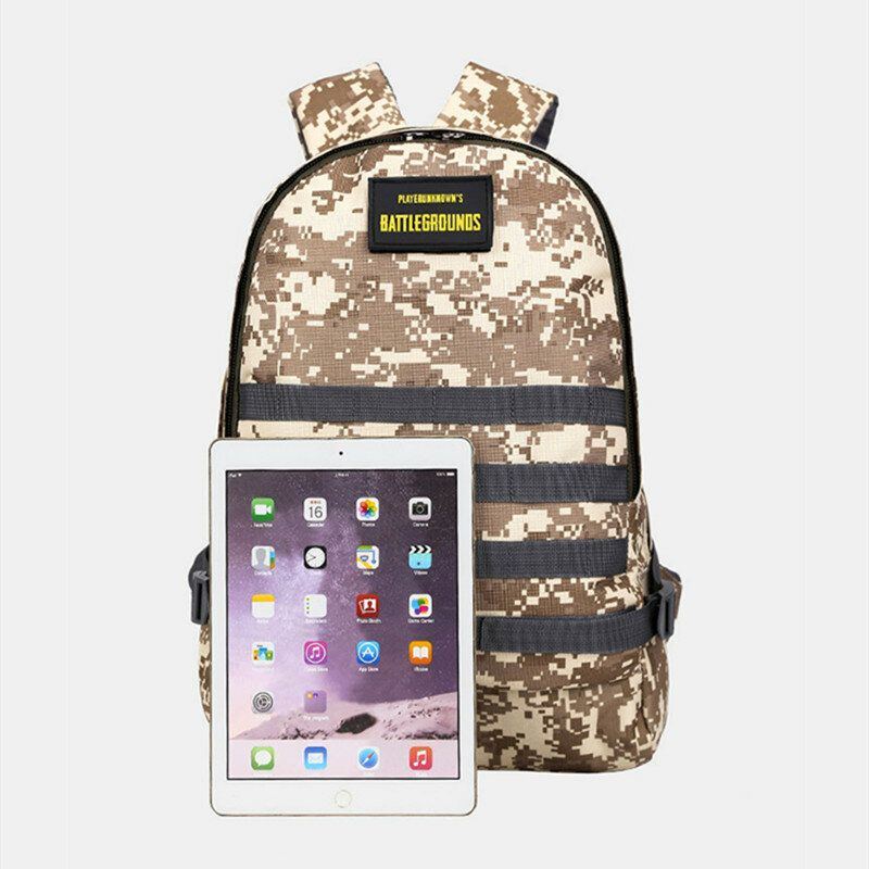 Herren Unisex Camouflage Oxford Stoff Student Schultasche Fashion Game Trend Rucksack