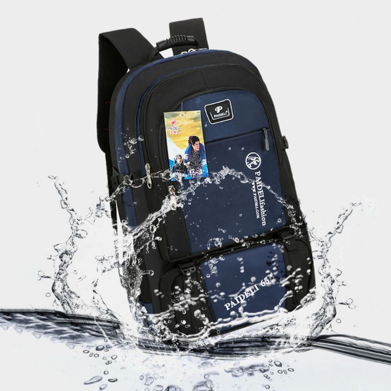 Herren Unisex Nylon Super Große Kapazität Outdoor Sport 24 Zoll Bergsteigertasche Atmungsaktiver Wasserdichter Reiserucksack