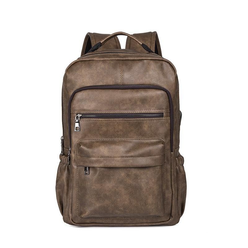 Kunstleder Laptoptasche Rucksack Umhängetasche Für Herren