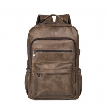 Kunstleder Laptoptasche Rucksack Umhängetasche Für Herren