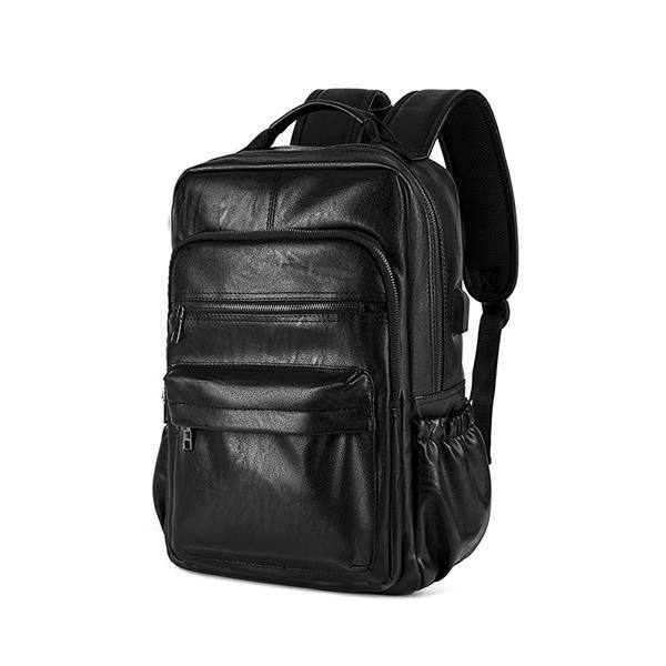 Kunstleder Laptoptasche Rucksack Umhängetasche Für Herren