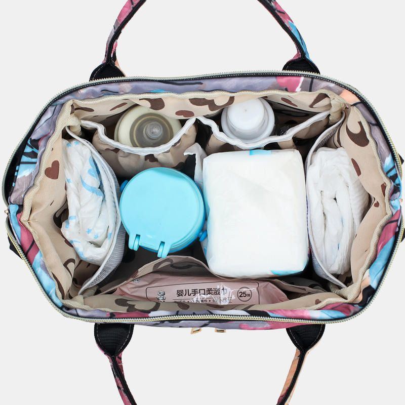 Lässiger Damen Patchwork Rucksack Aus Segeltuch Für Mamas Und Kinder