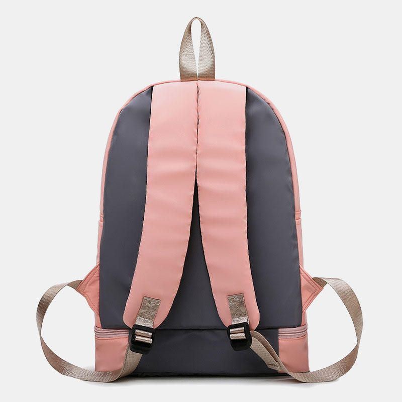 Lässiger Patchwork Rucksack Aus Segeltuch Für Damen