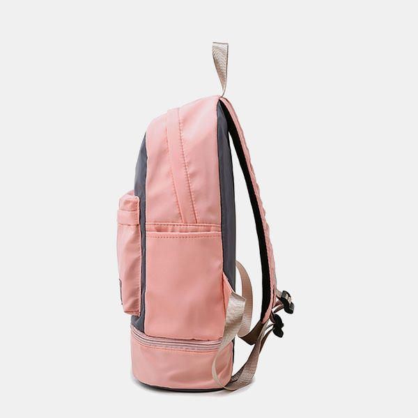 Lässiger Patchwork Rucksack Aus Segeltuch Für Damen